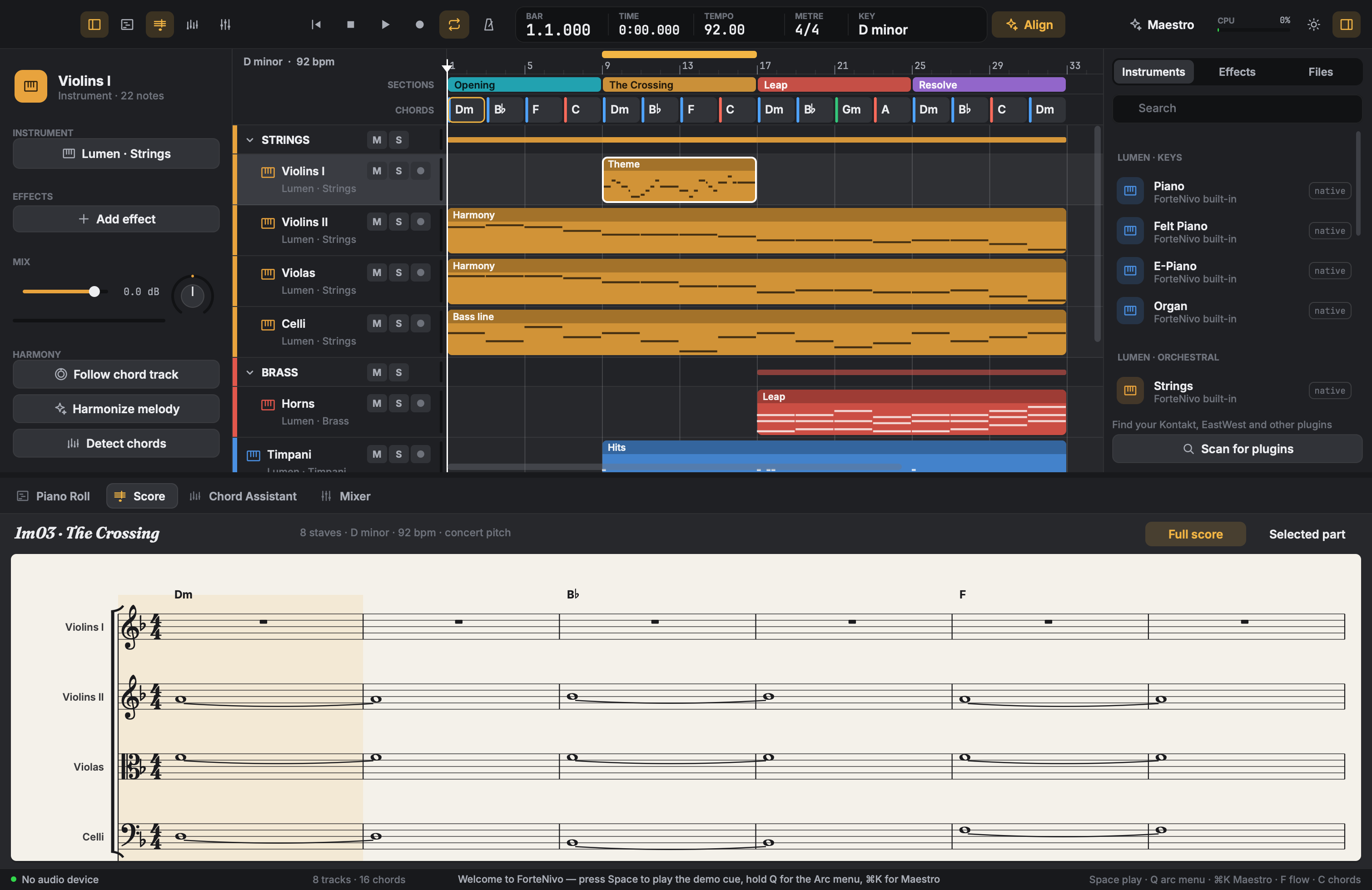 ForteNivo — Chord Assistant & progression engine
