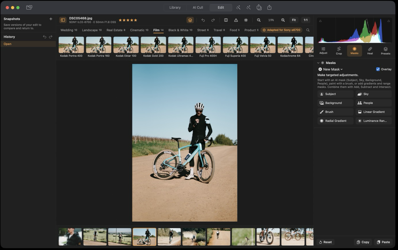 One Vision Stills — Sky AI, Lens Blur & Portrait AI